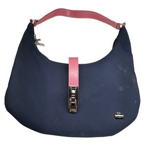 La Bagagerie Blue and Pink small purse
